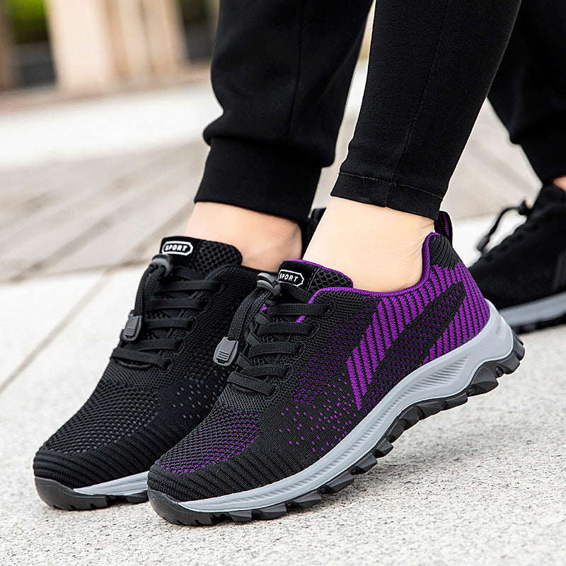 Factory Direct Sales Lightweight and Breathable Breathable Healthy Shoes for Middle-Aged and Elderly People, Non-Slip Soft-Soled Mother's Shoes, Sports and Leisure Walking Shoes