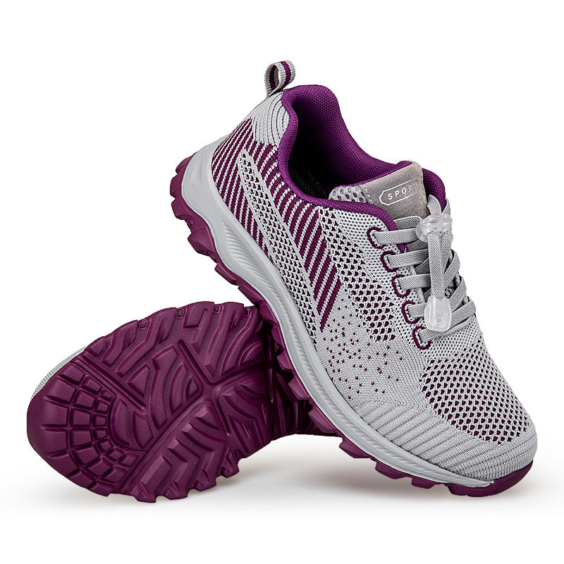 Factory Direct Sales Lightweight and Breathable Breathable Healthy Shoes for Middle-Aged and Elderly People, Non-Slip Soft-Soled Mother's Shoes, Sports and Leisure Walking Shoes
