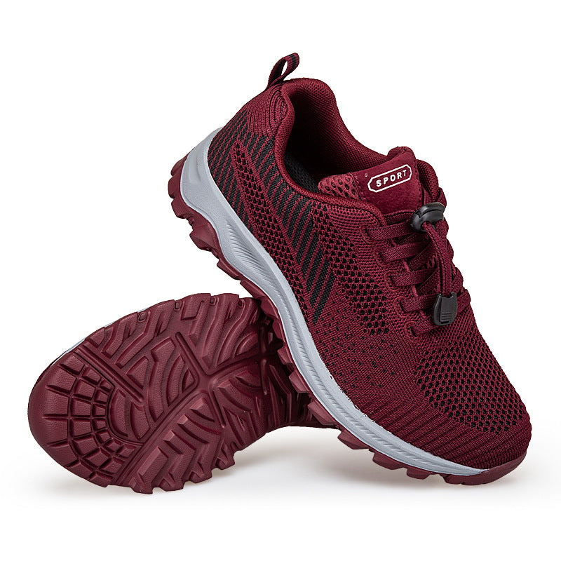 Factory Direct Sales Lightweight and Breathable Breathable Healthy Shoes for Middle-Aged and Elderly People, Non-Slip Soft-Soled Mother's Shoes, Sports and Leisure Walking Shoes