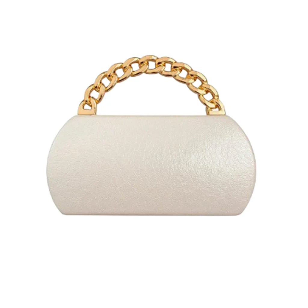 Women Elegant Top Handle Evening Detachable Chain Clutch Purse Two Carrying Type Formal Purse for Dinner Dates Bar