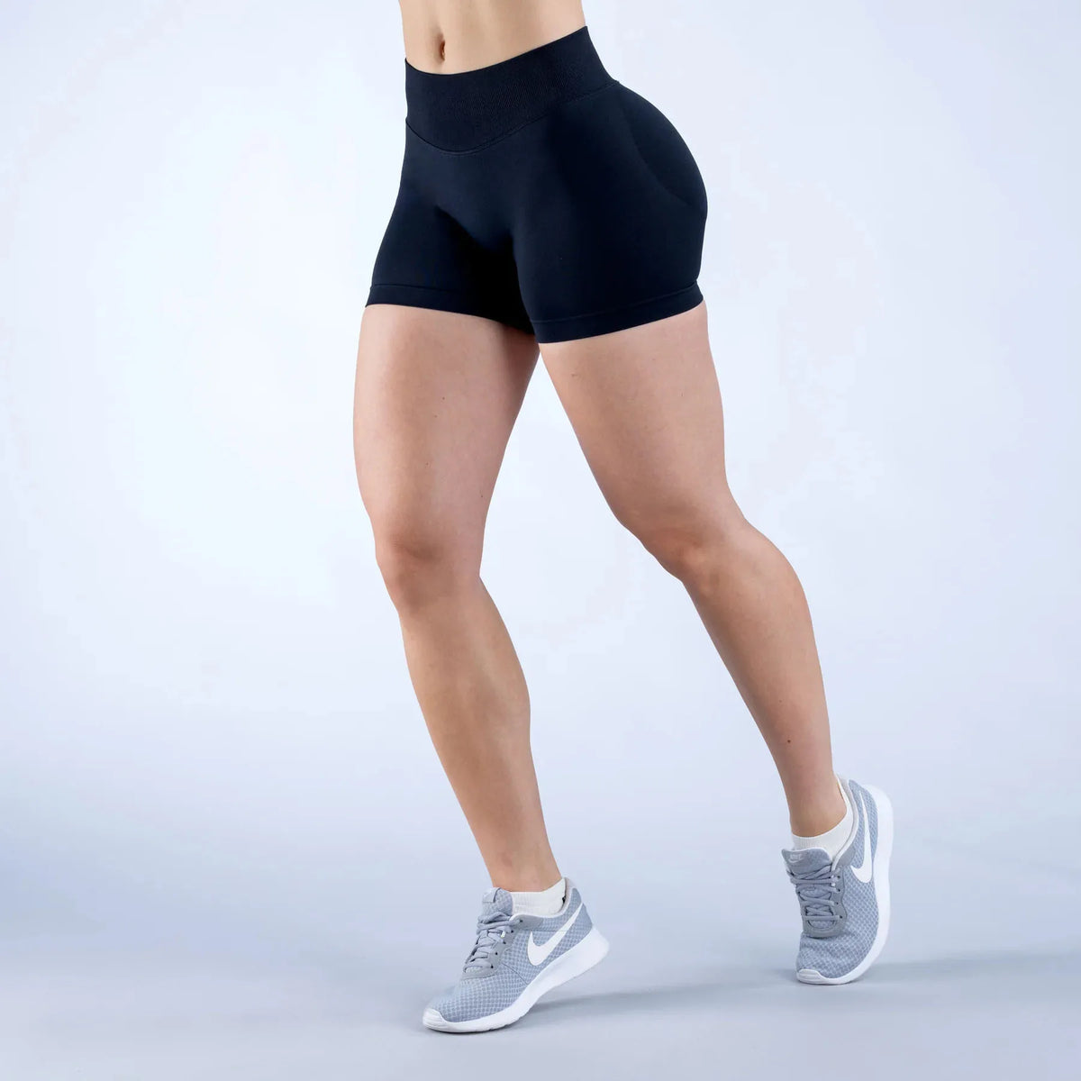 YIYI Women's 3 Piece Outfits Ribbed Seamless Exercise One Shoulder Sports Bra Tops High Waist Scrunch Leggings Shorts Active Set