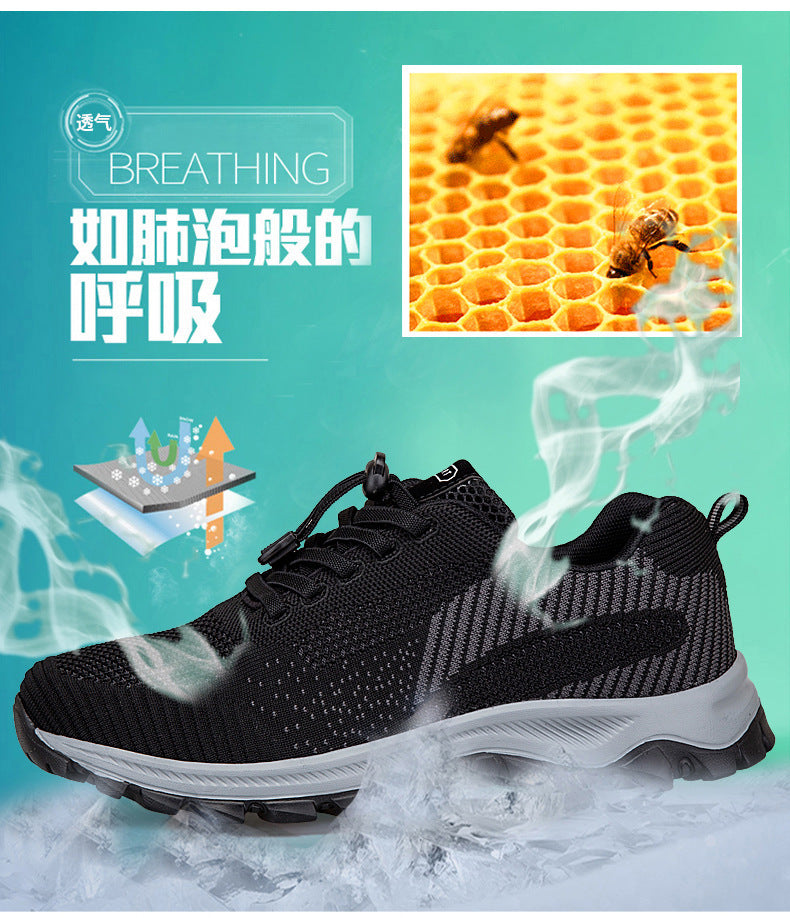 Factory Direct Sales Lightweight and Breathable Breathable Healthy Shoes for Middle-Aged and Elderly People, Non-Slip Soft-Soled Mother's Shoes, Sports and Leisure Walking Shoes