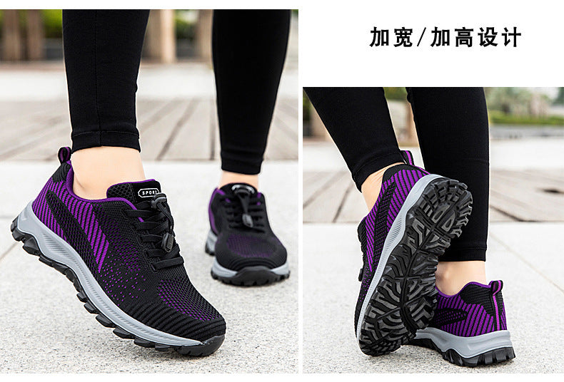 Factory Direct Sales Lightweight and Breathable Breathable Healthy Shoes for Middle-Aged and Elderly People, Non-Slip Soft-Soled Mother's Shoes, Sports and Leisure Walking Shoes