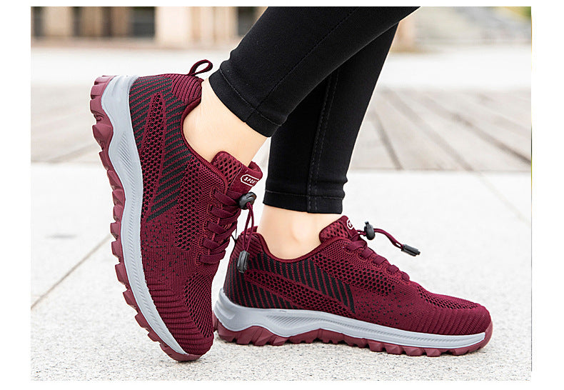 Factory Direct Sales Lightweight and Breathable Breathable Healthy Shoes for Middle-Aged and Elderly People, Non-Slip Soft-Soled Mother's Shoes, Sports and Leisure Walking Shoes