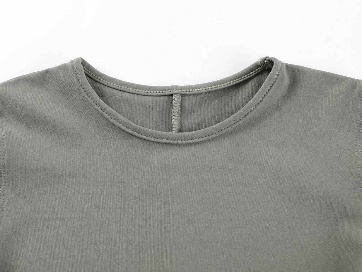 Spot Tankair Sexy Skin-Friendly Nude Elastic Tight Fitness Right Shoulder Small Flying Sleeve T-Shirt Sports Quick-Drying Top