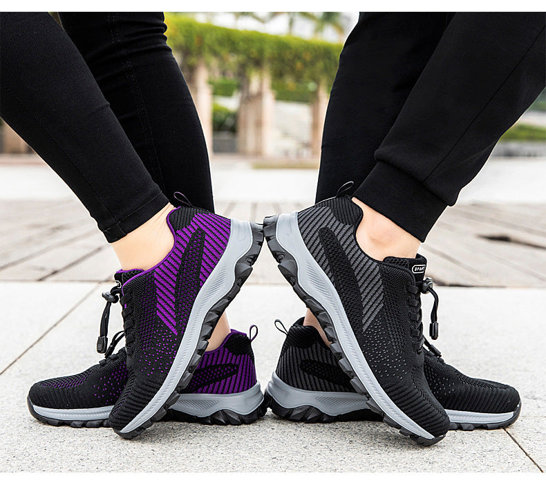 Factory Direct Sales Lightweight and Breathable Breathable Healthy Shoes for Middle-Aged and Elderly People, Non-Slip Soft-Soled Mother's Shoes, Sports and Leisure Walking Shoes