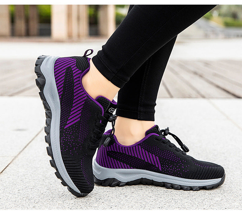 Factory Direct Sales Lightweight and Breathable Breathable Healthy Shoes for Middle-Aged and Elderly People, Non-Slip Soft-Soled Mother's Shoes, Sports and Leisure Walking Shoes