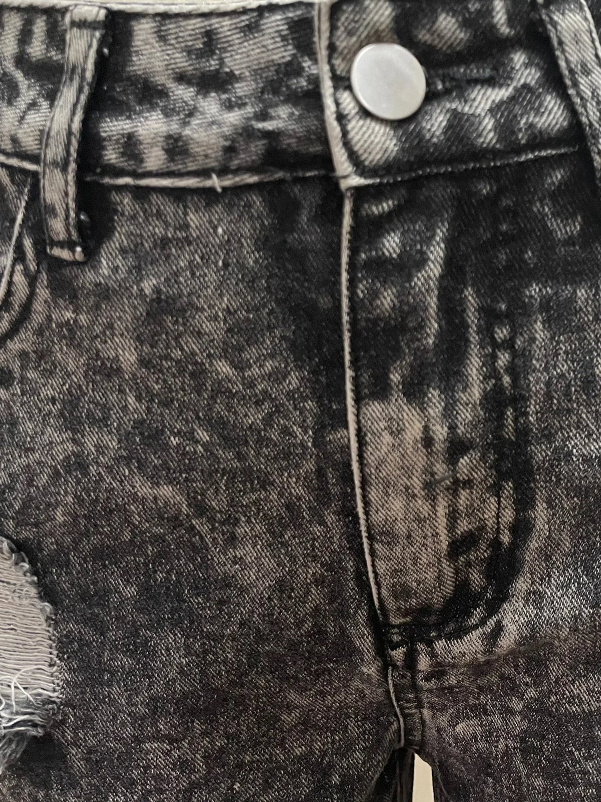 New Style Women's Ripped Street Denim Trousers Fashionable Street Jeans