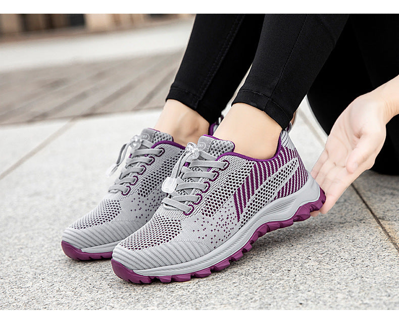 Factory Direct Sales Lightweight and Breathable Breathable Healthy Shoes for Middle-Aged and Elderly People, Non-Slip Soft-Soled Mother's Shoes, Sports and Leisure Walking Shoes