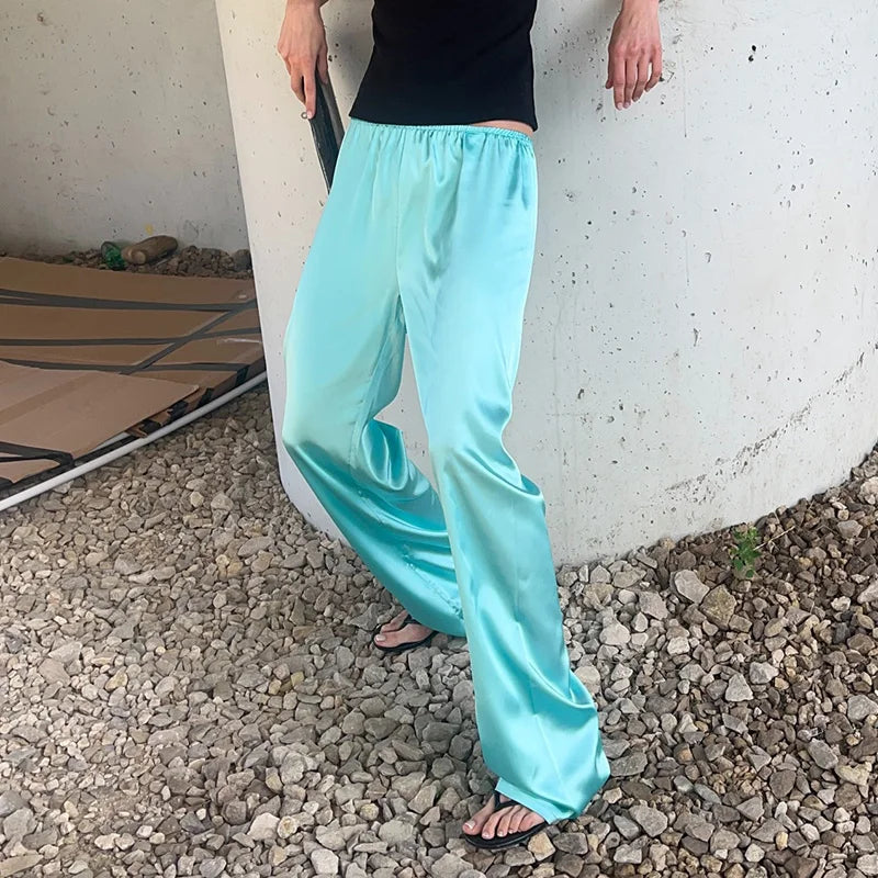 Elegant Loose Solid Jacket Pants Women's Suit Full Sleeve Stand Collar Zipper Jacket Wide Leg Female 2026 Autumn Winter Lady New
