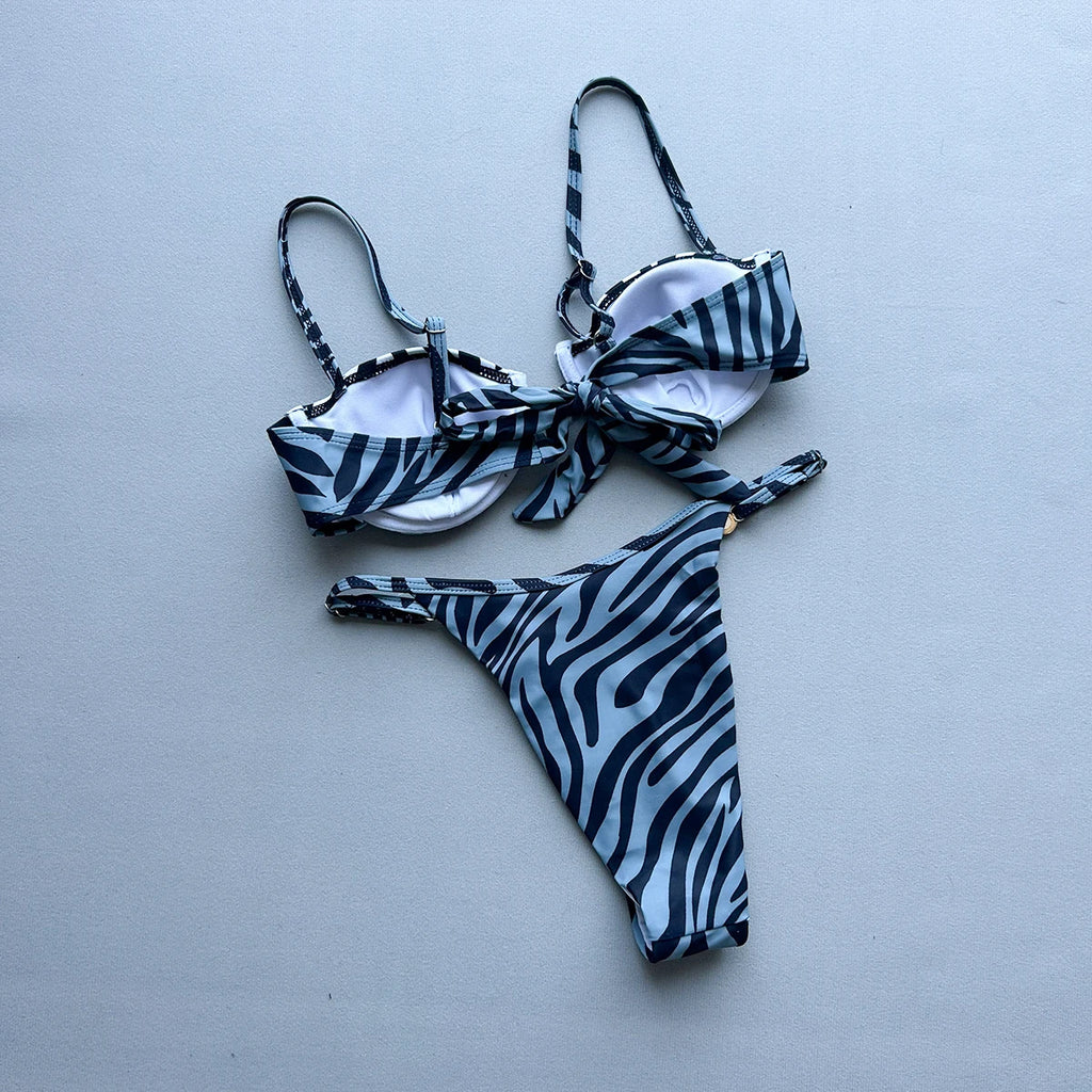 Push Up Bikinis 2026 Sexy Women Swimsuit Swimwear Female Stone Bikini Set Biquini Bathing Suit Striped Swimming Suit Beachwear